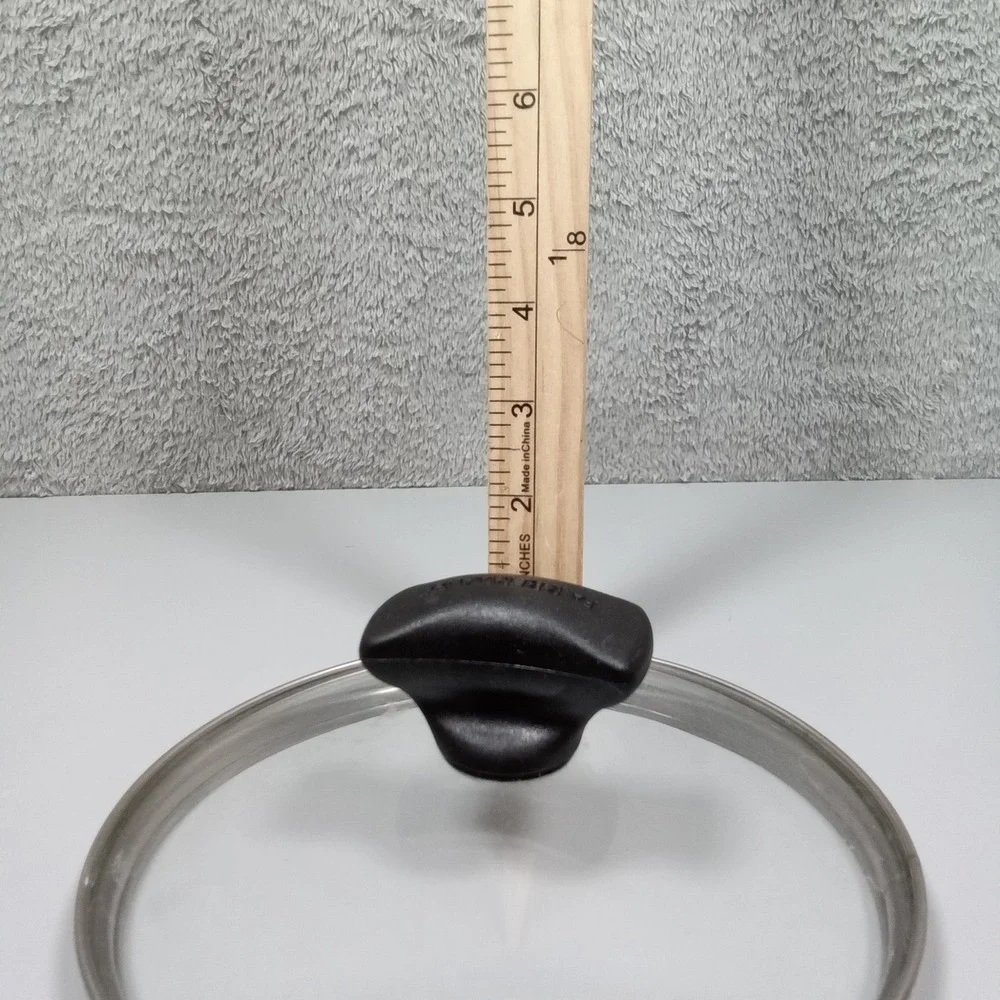 Farberware Replacement Glass Lid 6.75 Inch for Small‎ Pots Saucepans Black Knob